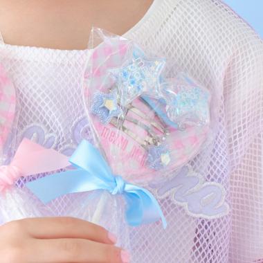 キャンディラッピング　星　ヘアアクセサリーセット