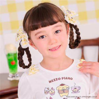 【ポムポムプリン】リボン　ヘアポニー2個セット