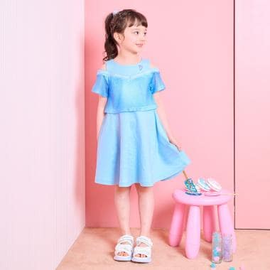 メッシュ　ドッキングワンピース