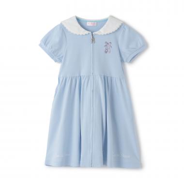 前開き　セーラー衿　ワンピース