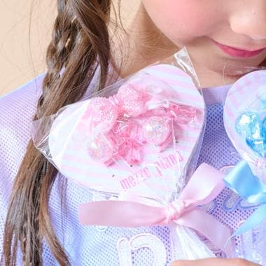 キャンディラッピング　リボン　ヘアアクセサリーセット