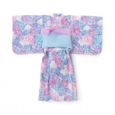 紫陽花柄　浴衣