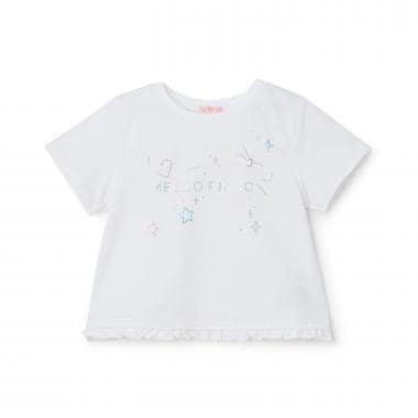 キラキラモチーフロゴ　半袖Tシャツ