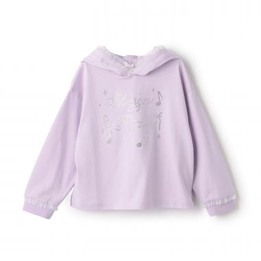 キラキラ音符ロゴ　パーカTシャツ