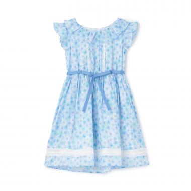 【人気商品再入荷】【直営店で取り扱い無し】水彩花柄プリント　ワンピース