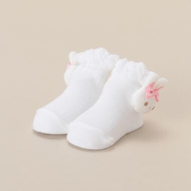 ウサギマスコットつきカップソックス