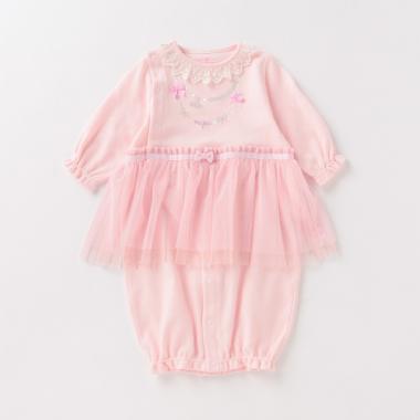 チュールつきネックレス刺しゅう2WAYオール