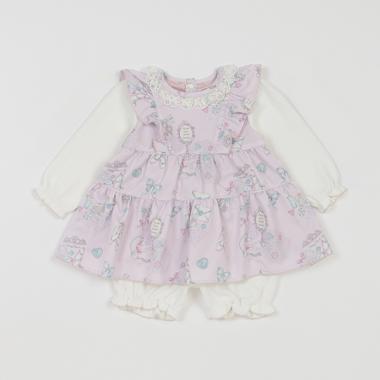 ポアントジュエリー柄　チュニック＆ブルマセット