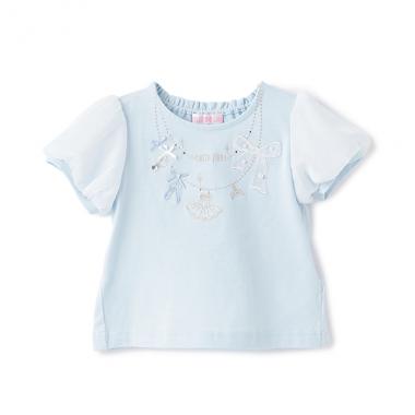 バレエネックレス刺しゅう　Tシャツ