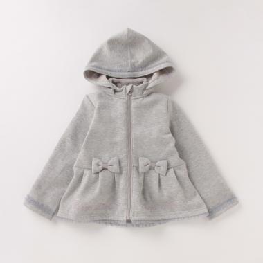 ボアライナーつき3WAYリボンフレアブルゾン