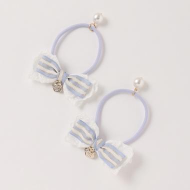 【人気商品再入荷】【直営店で取り扱い無し】レースリボン　ヘアポニー【日本製】