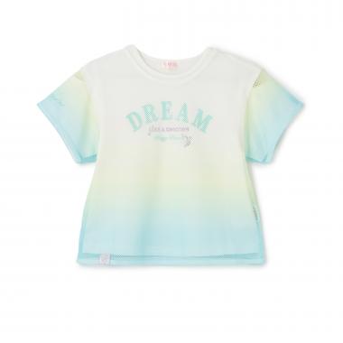 【人気商品再入荷】【直営店で取り扱い無し】グラデーションメッシュ　レイヤードTシャツ