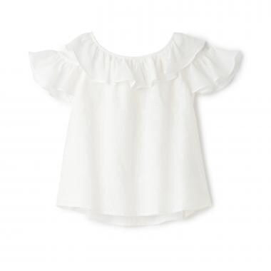 【人気商品再入荷】【直営店で取り扱い無し】シェル柄レースチュニック