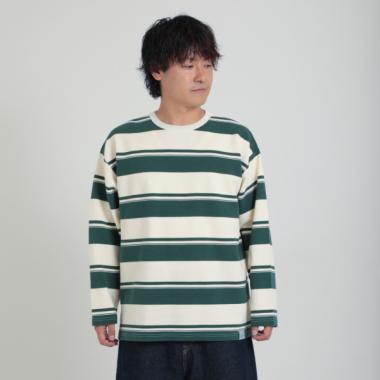 【親子リンク】Dadマルチボーダー長袖ビッグTシャツ