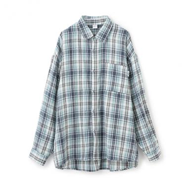 【親子リンク】Dadピーチキモウチェックシャツ