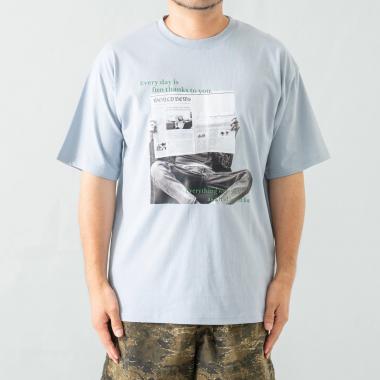 【綿100%】【親子リンク】Dad写真半T