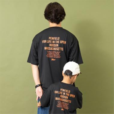 【Penfield】【親子リンク】【接触冷感】DADメッセージロゴバックBIG Tシャツ
