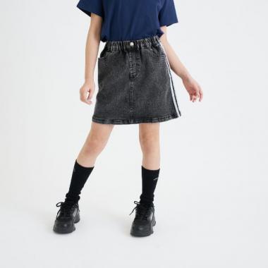 ラインストレッチ台形スカート