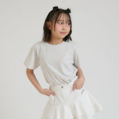 【デイリープライス】サークルロゴ発砲くまちゃん半袖T