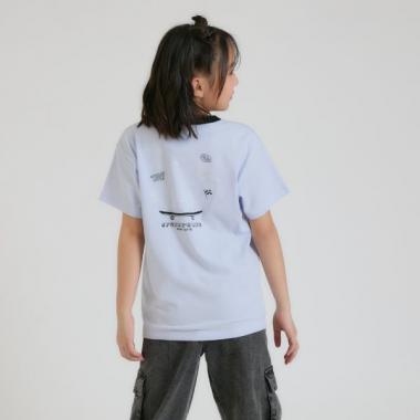 【デイリープライス】箔プリントスケボーくまちゃん半袖Tシャツ