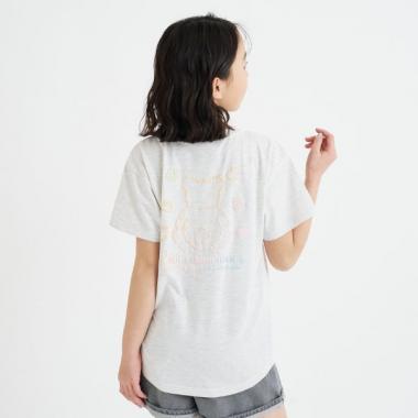 【デイリープライス】グラデくまちゃん半袖チュニックTシャツ