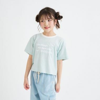 【デイリープライス】リボンリンガー半袖Tシャツ