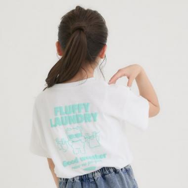 【接触冷感】ランドリーくまちゃん半袖Tシャツ