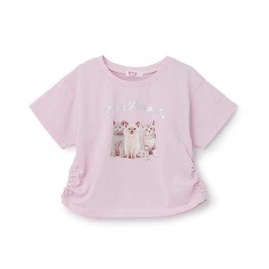 【接触冷感】ねこフォトドロスト半袖Tシャツ
