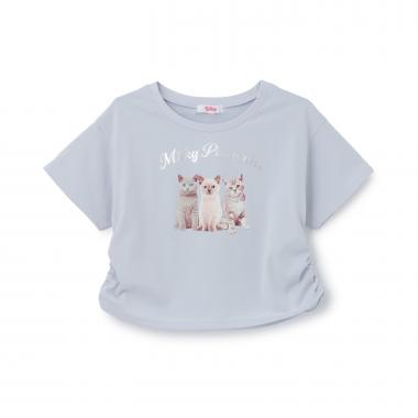 【接触冷感】ねこフォトドロスト半袖Tシャツ