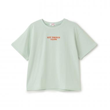 【綿100%】ワッペン風半袖T