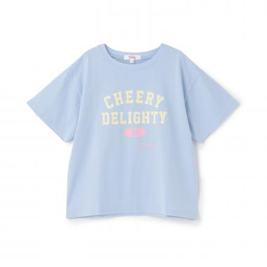 【綿100%】カレッジプリント半袖T