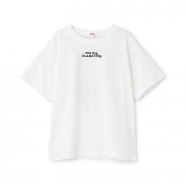 【デイリープライス】【ピンクマテ・綿100%】発泡バックロゴ半袖T