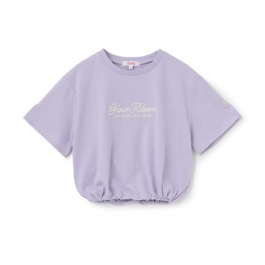 裾ドロストりぼんタック半袖Tシャツ2