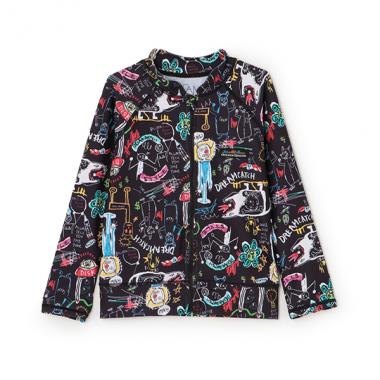 【SWIM】【オーシャン＆グラウンド】BOYSソウガラZIPラッシュガード