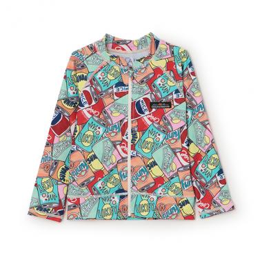 【SWIM】【オーシャン＆グラウンド】BOYSソウガラZIPラッシュガード