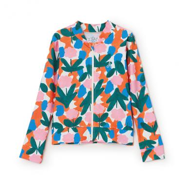 【SWIM】【オーシャン＆グラウンド】GIRL’SソウガラZIPラッシュガード