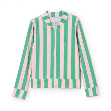 【SWIM】【オーシャン＆グラウンド】GIRL’SソウガラZIPラッシュガード