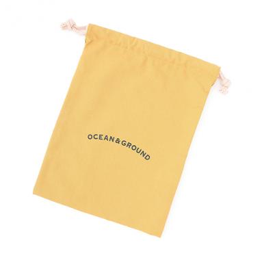 【オーシャン＆グラウンド】コットン巾着中　O&G