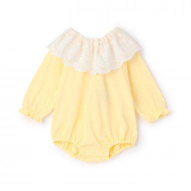 【LaStella】スカラップカラーバルーンボディシャツ