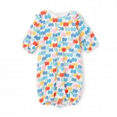 【LaStella】ソウガラフリルショルダー2WAYドレス