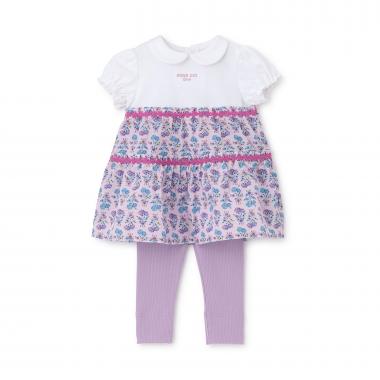 ブーケ花柄チュニック＋スパッツ