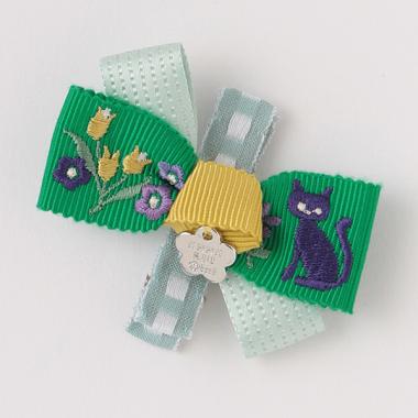 ネコ刺しゅうクリップ【日本製】