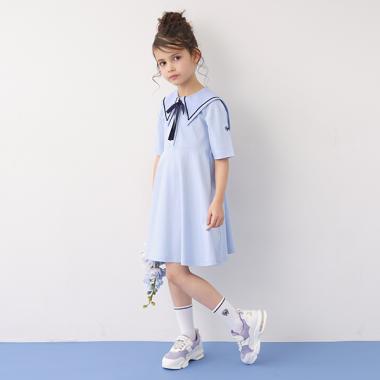 セーラーカラーカットワンピース