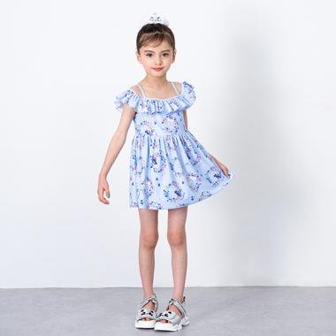 【SWIM】フラワーリース柄 ワンピース水着