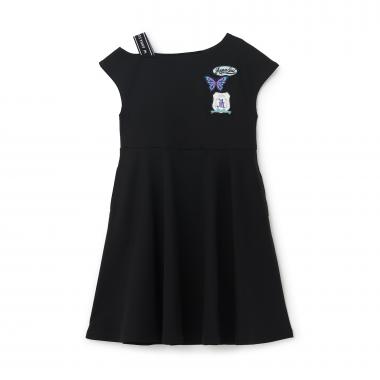 ロゴテープカットワンピース