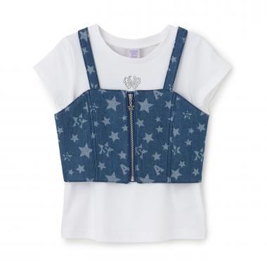 星柄ビスチェ＋TシャツSET