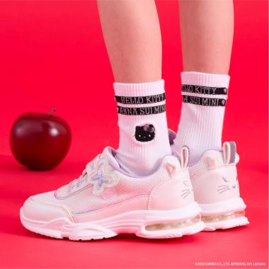 【HELLO KITTY】ラインクルーソックス