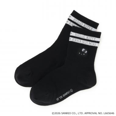 【HELLO KITTY】ラインクルーソックス