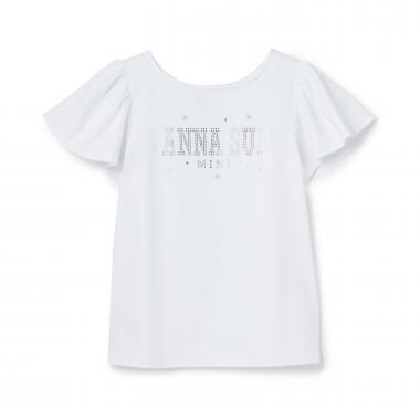 ラインストーンロゴTシャツ