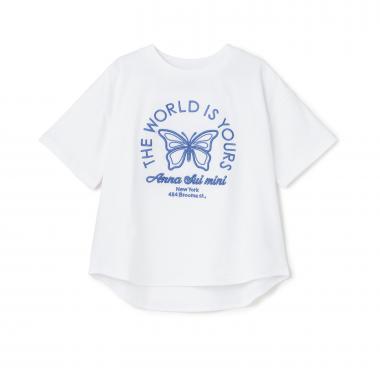 【人気商品再入荷】【直営店で取り扱い無し】蝶刺しゅうTシャツ